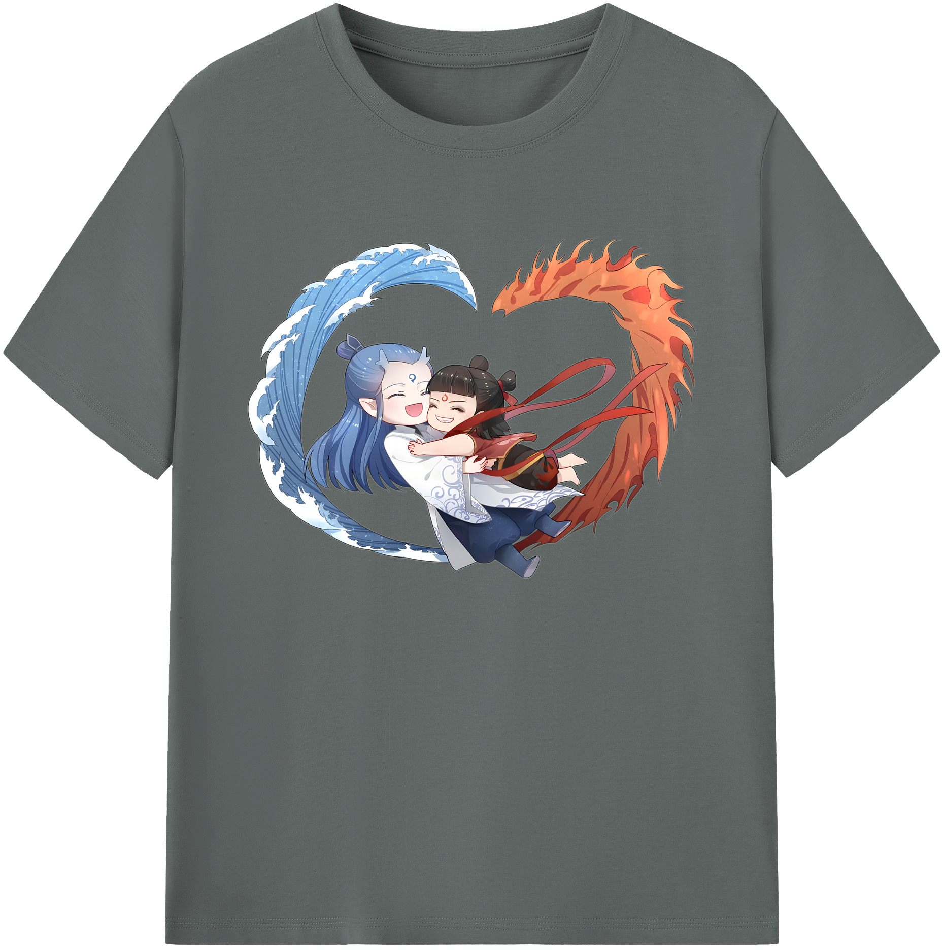 （画像用） Ne Zha 2 ナタ 魔童の大暴れ 綿100％ メンズ半袖Tシャツ｜肌触りやわらか＆通気性